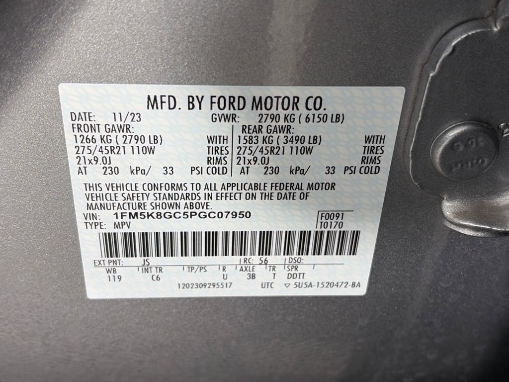 Certified 2023 Ford Explorer ST w/ Equipment Group 401A image 9