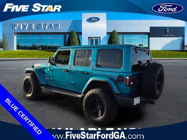 Used 2020 Jeep Wrangler Unlimited Sahara w/ Uconnect 4C Nav & Sound Group AWD/4WD image 5