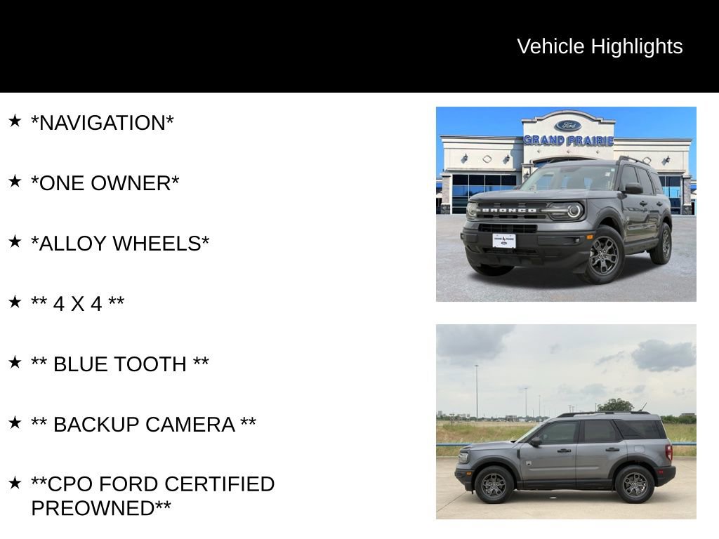 Certified 2023 Ford Bronco Sport Big Bend w/ Convenience Package AWD/4WD image 4