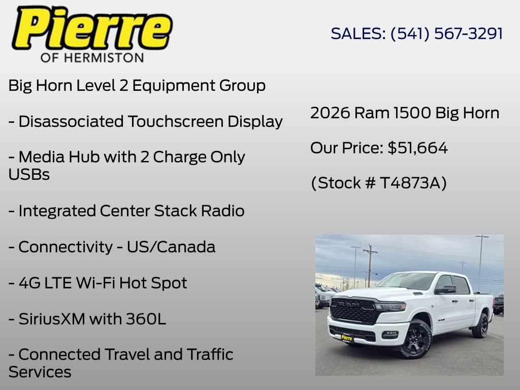 Used 2026 RAM 1500 Big Horn AWD/4WD image 36