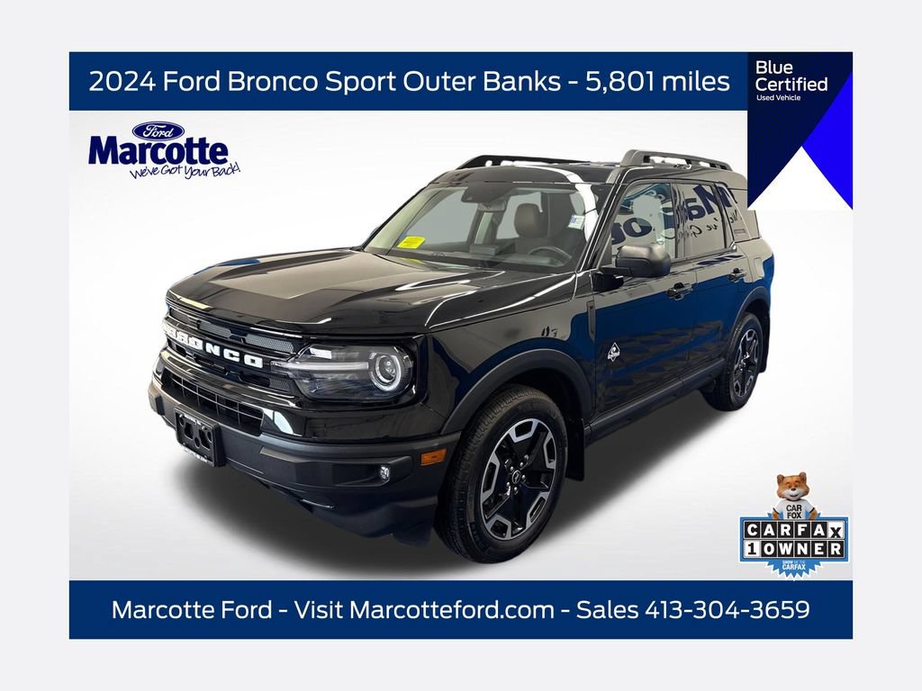 Certified 2024 Ford Bronco Sport Outer Banks w/ Tech Package AWD/4WD 360° Tour