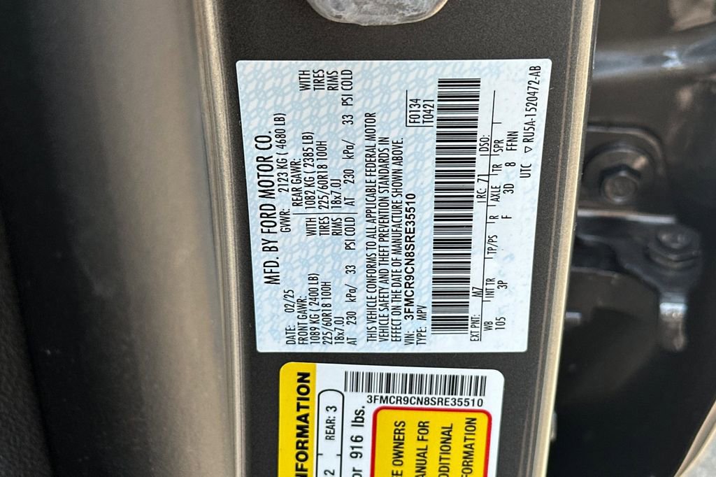 Certified 2025 Ford Bronco Sport Outer Banks w/ Outer Banks Tech Package+ AWD/4WD image 33