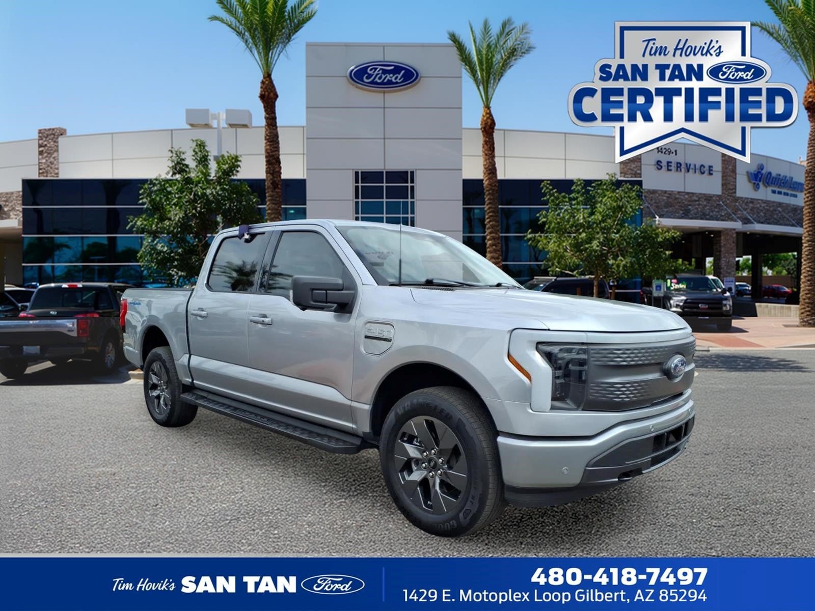 Certified 2023 Ford F150 Lightning XLT w/ Equipment Group 312A High AWD/4WD image 1