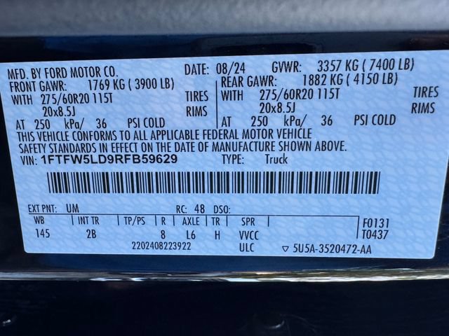 Certified 2024 Ford F150 Lariat w/ Equipment Group 502A High AWD/4WD image 32