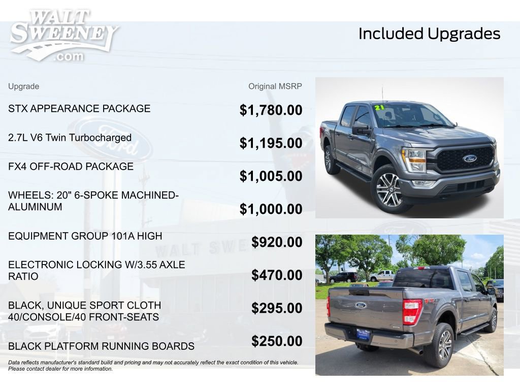 Certified 2021 Ford F150 XL w/ STX Appearance Package AWD/4WD image 11