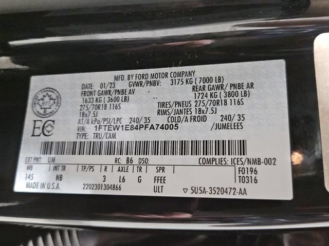Certified 2023 Ford F150 Tremor w/ Equipment Group 402A High AWD/4WD image 40