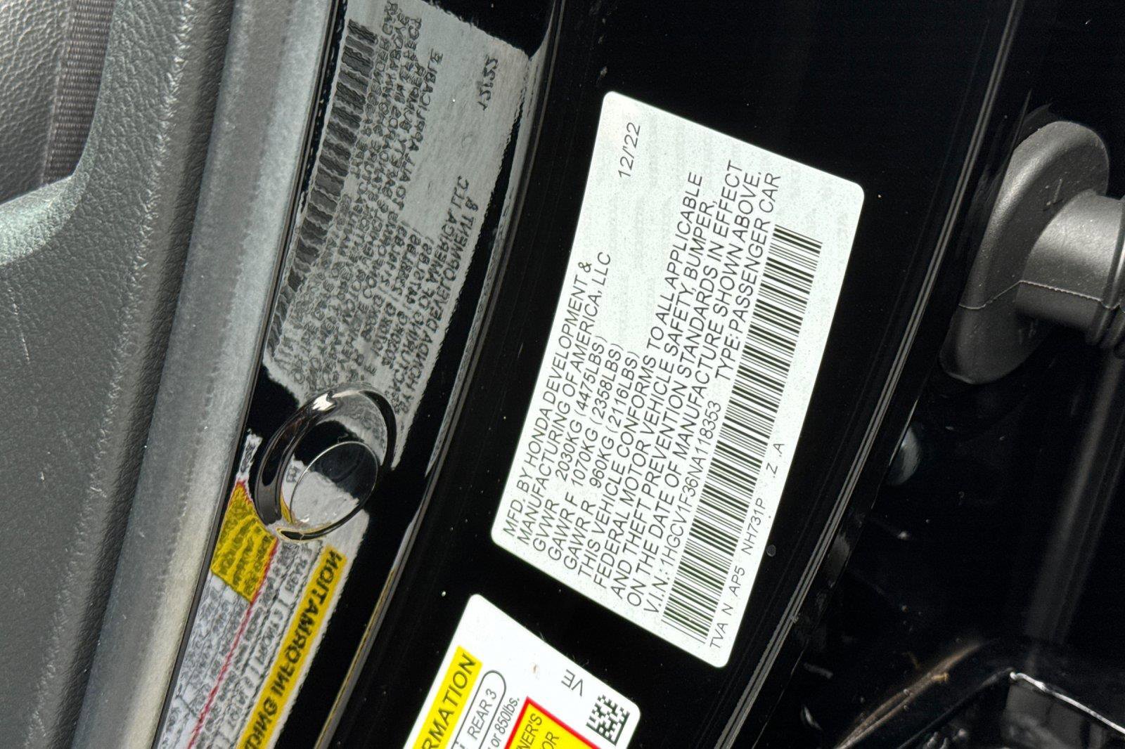 Used 2022 Honda Accord Sport image 33