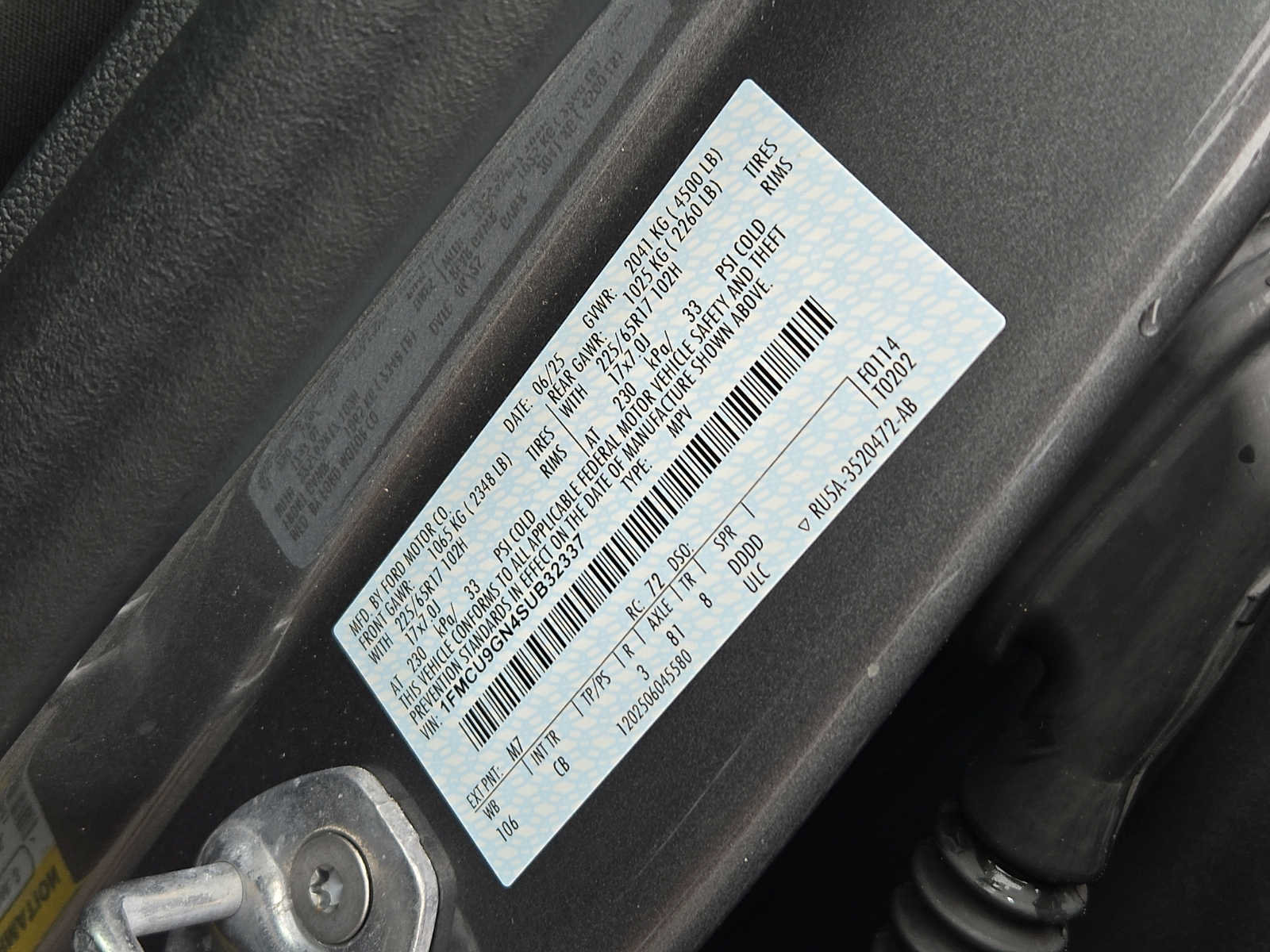 Certified 2025 Ford Escape Active AWD/4WD image 26
