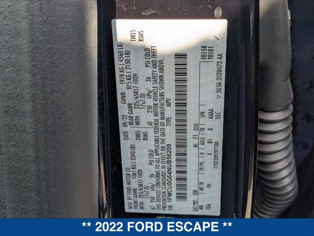 Certified 2022 Ford Escape SE FWD image 24