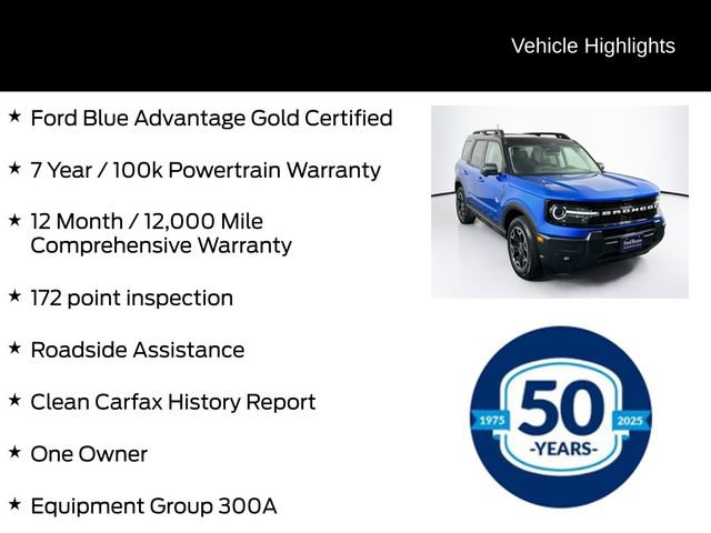 Certified 2025 Ford Bronco Sport Outer Banks w/ Outer Banks Tech Package+ AWD/4WD image 6