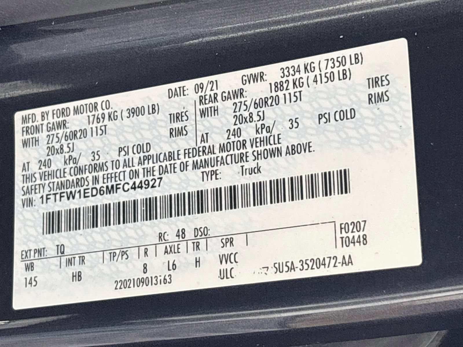 Certified 2021 Ford F150 Lariat w/ Equipment Group 502A High AWD/4WD image 32