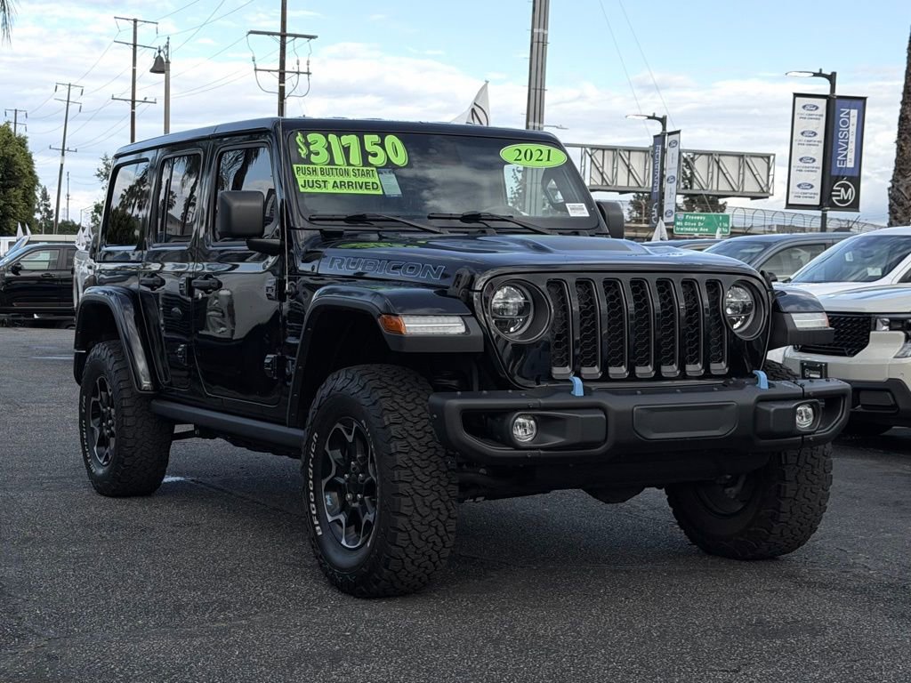 Used 2021 Jeep Wrangler Unlimited Rubicon 4xe w/ Steel Bumper Group AWD/4WD image 2