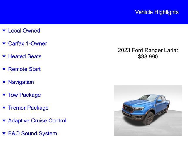 Certified 2023 Ford Ranger Lariat w/ Tremor Off-Road Package image 5