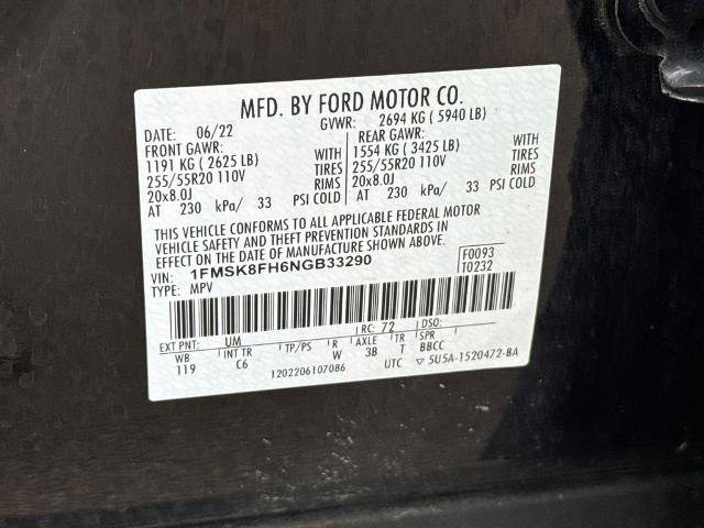 Certified 2022 Ford Explorer Limited AWD/4WD image 25