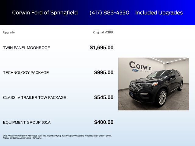 Certified 2023 Ford Explorer Platinum w/ Technology Package AWD/4WD image 6