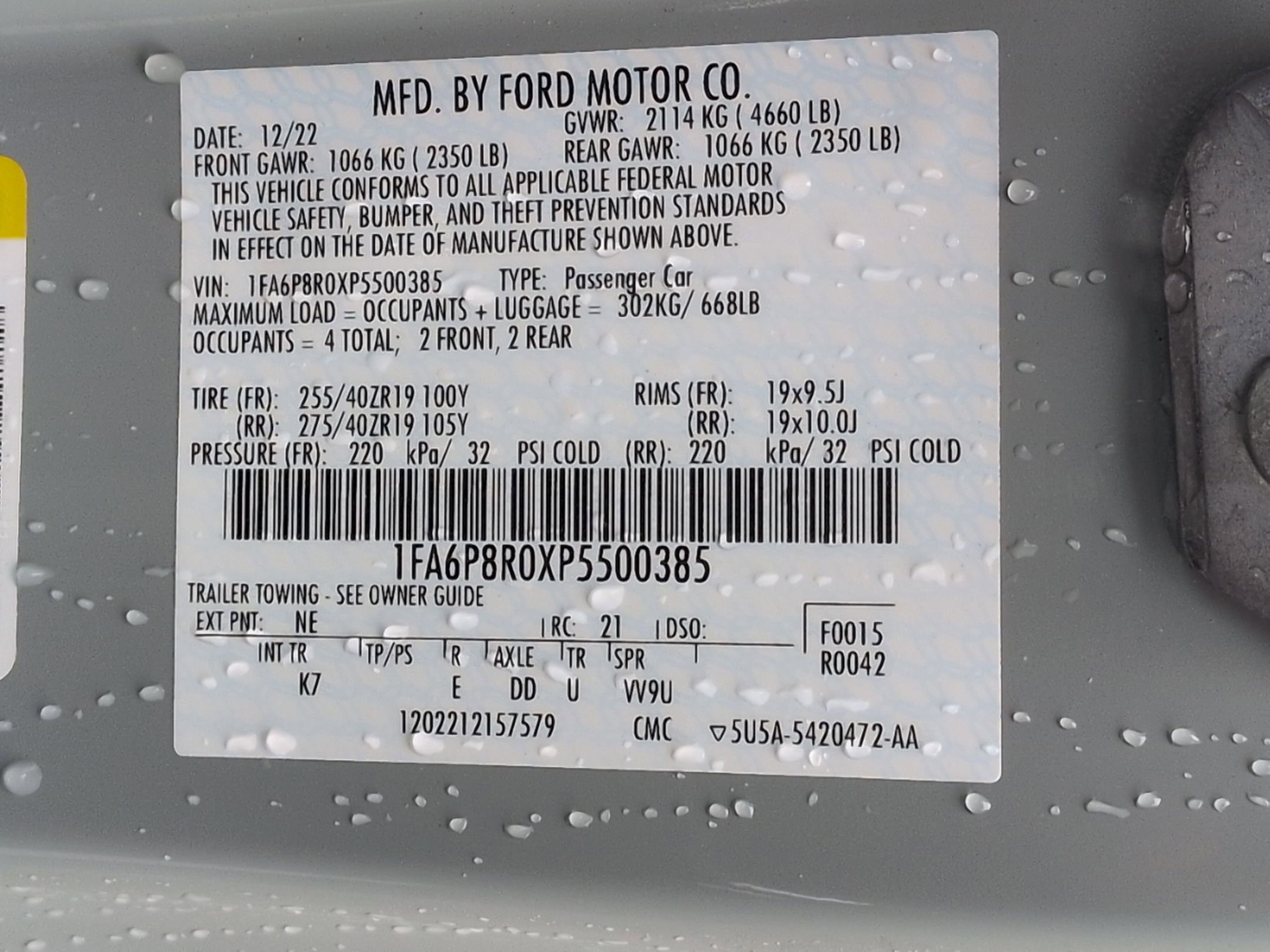Certified 2023 Ford Mustang Mach 1 w/ Equipment Group 700A RWD image 37