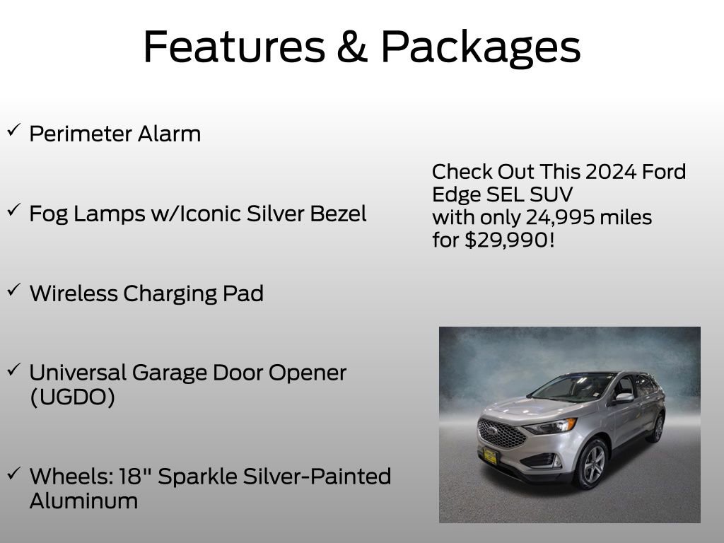 Certified 2024 Ford Edge SEL w/ Convenience Package AWD/4WD image 8