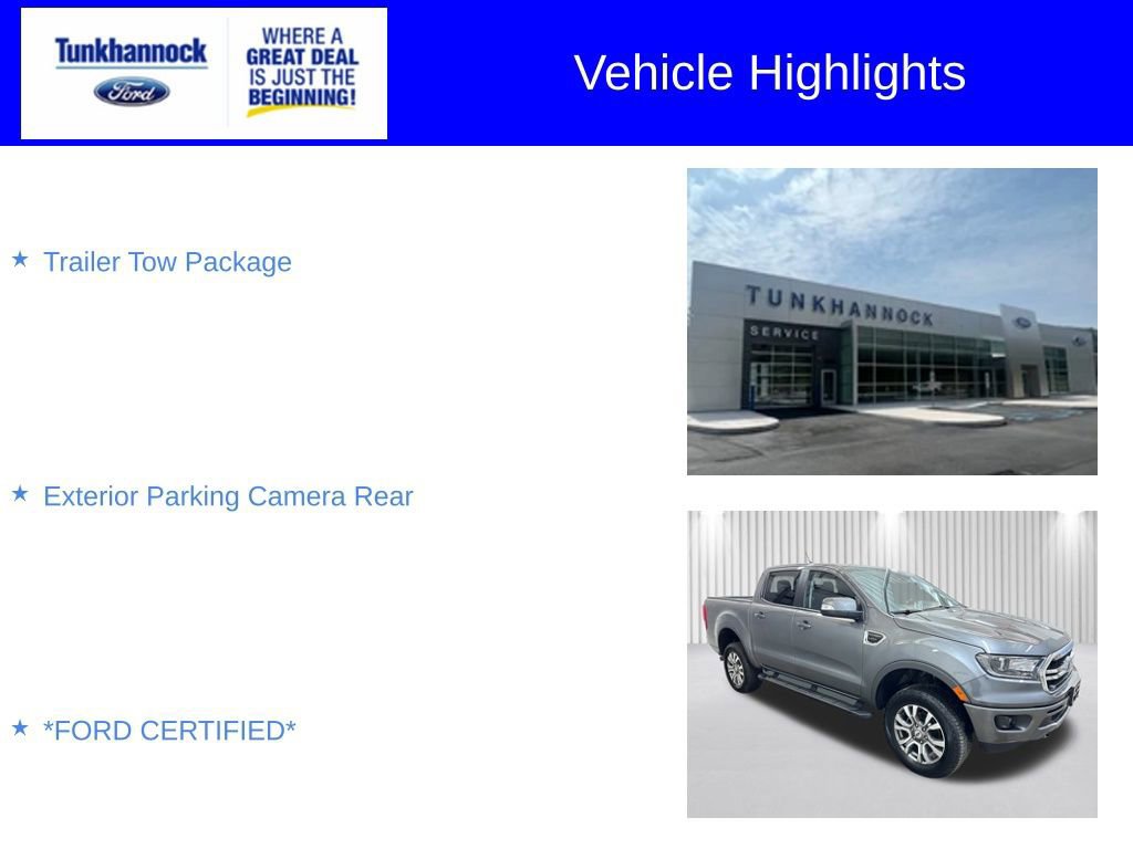 Certified 2021 Ford Ranger Lariat w/ Trailer Tow Package image 3