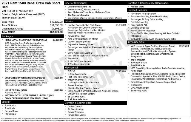 Used 2021 RAM 1500 Rebel w/ Rebel Level 2 Equipment Group AWD/4WD image 27