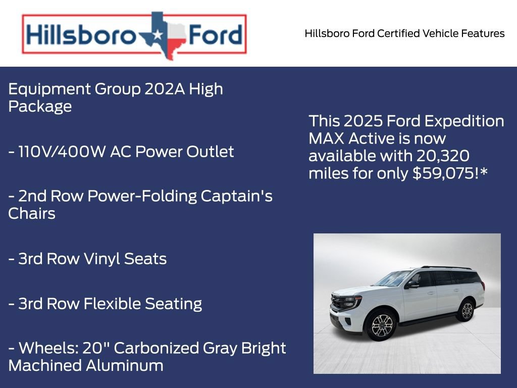 Certified 2025 Ford Expedition Max Active AWD/4WD image 5