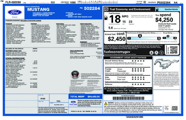 Certified 2023 Ford Mustang Mach 1 w/ Equipment Group 700A RWD image 6