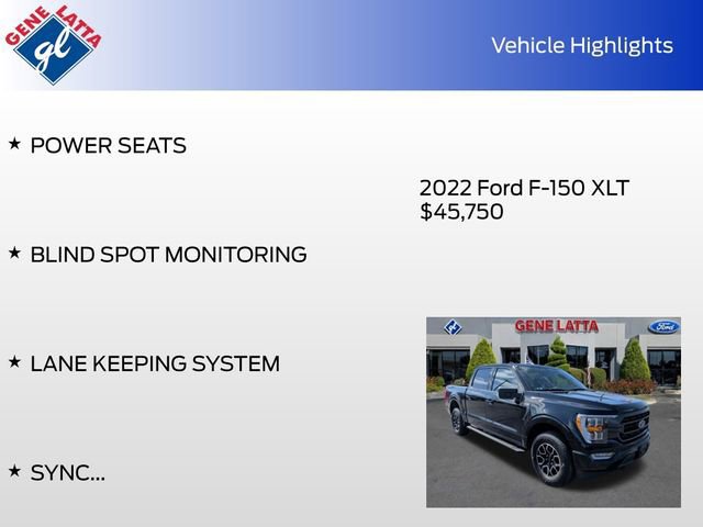 Certified 2022 Ford F150 XLT w/ Equipment Group 302A High image 33