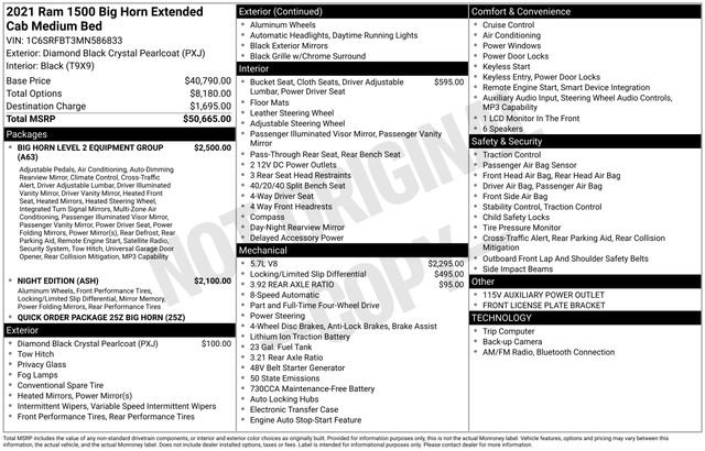 Used 2021 RAM 1500 Big Horn AWD/4WD image 38