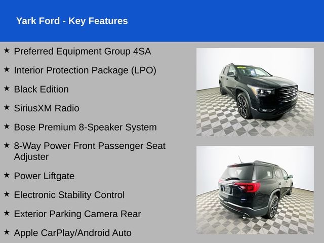 Used 2019 GMC Acadia SLT w/ Black Edition FWD image 2