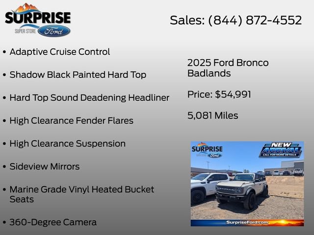 Certified 2025 Ford Bronco Badlands AWD/4WD image 23