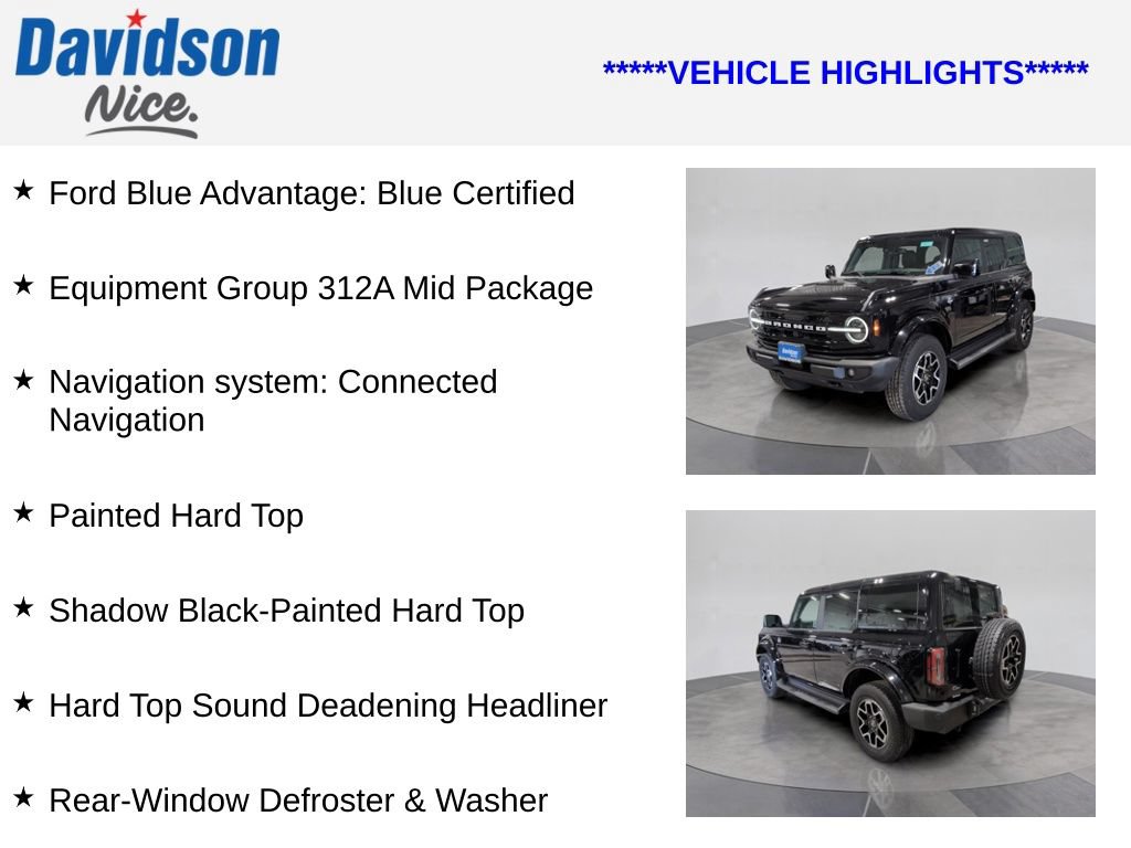 Certified 2025 Ford Bronco Outer Banks AWD/4WD image 4