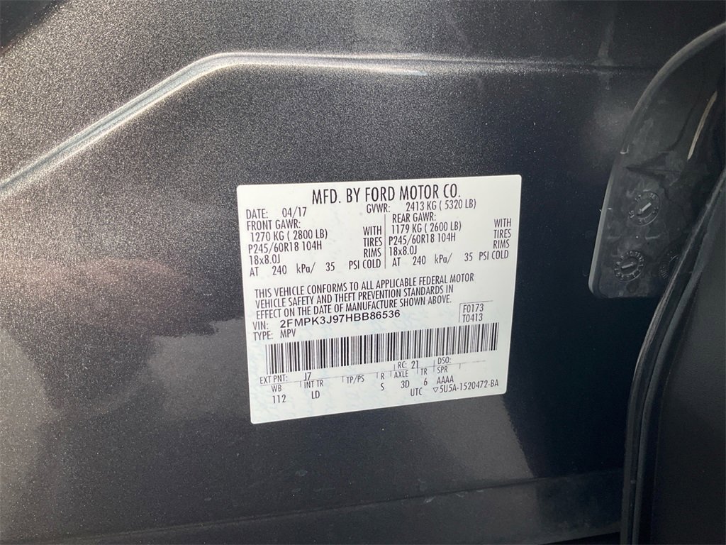 Certified 2017 Ford Edge SEL w/ Equipment Group 201A image 17