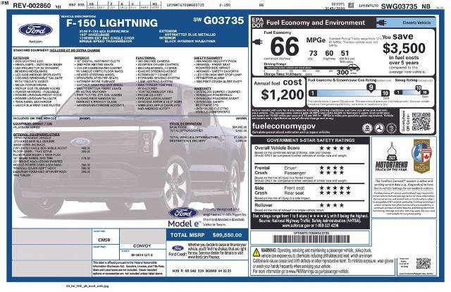 Certified 2025 Ford F150 Lightning Platinum AWD/4WD image 10