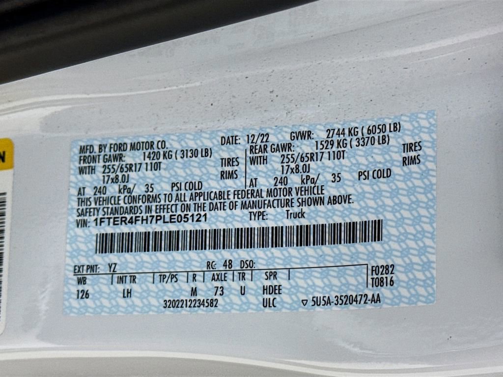 Certified 2023 Ford Ranger XLT w/ Equipment Group 301A Mid image 30