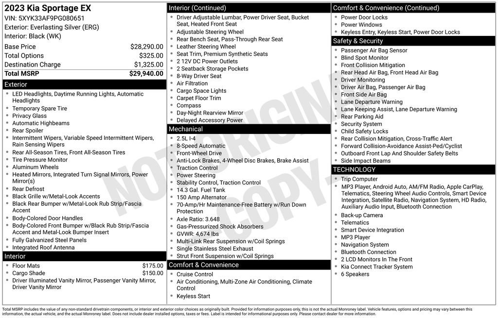 Used 2023 Kia Sportage EX FWD image 5