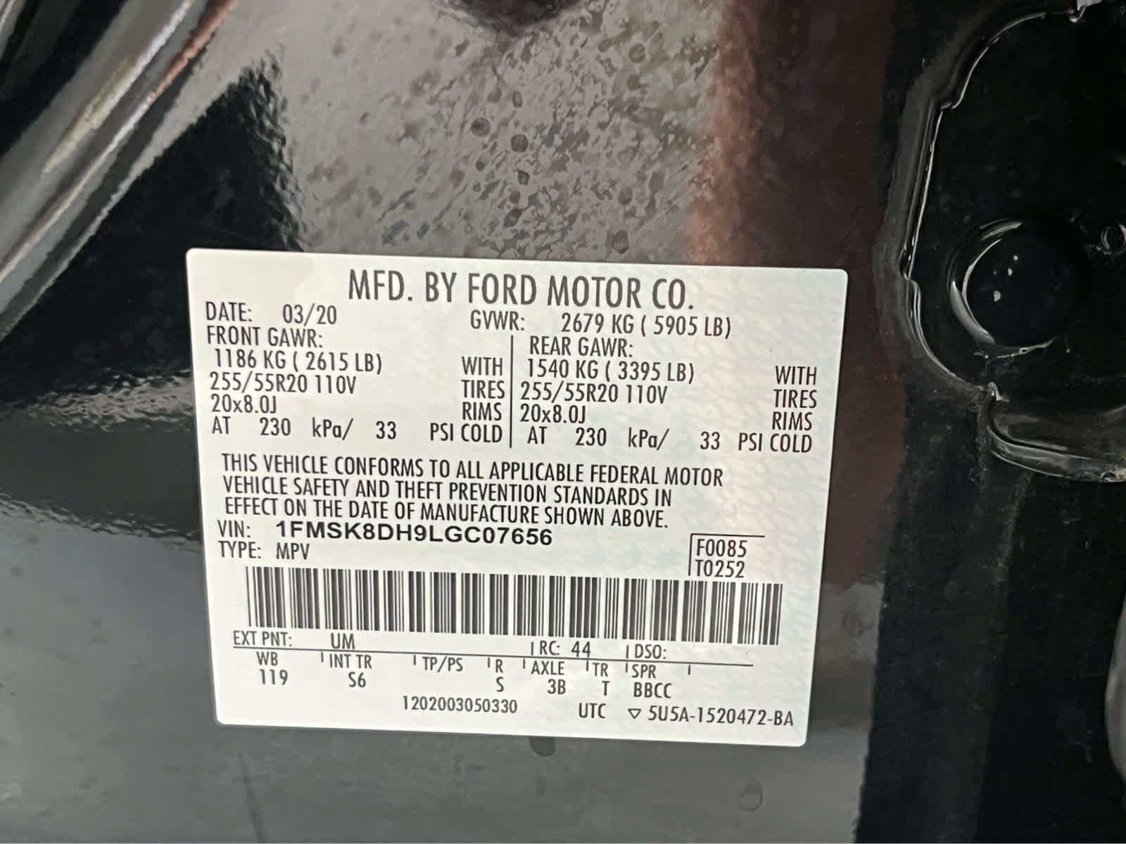 Certified 2020 Ford Explorer XLT w/ Equipment Group 202A AWD/4WD image 13