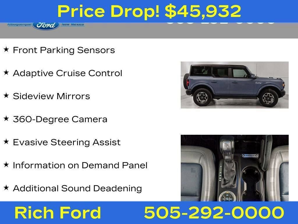 Certified 2024 Ford Bronco Outer Banks AWD/4WD image 99