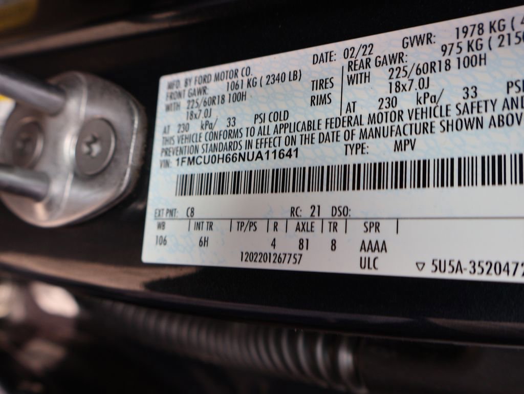 Certified 2022 Ford Escape SEL FWD image 41