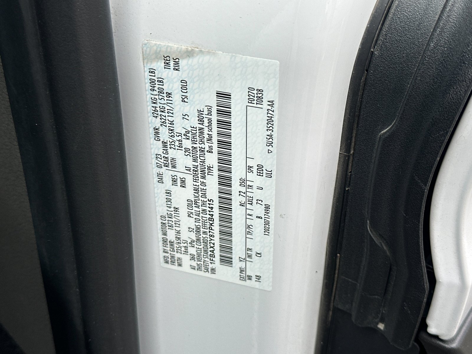 Certified 2023 Ford Transit 350 XLT RWD image 41