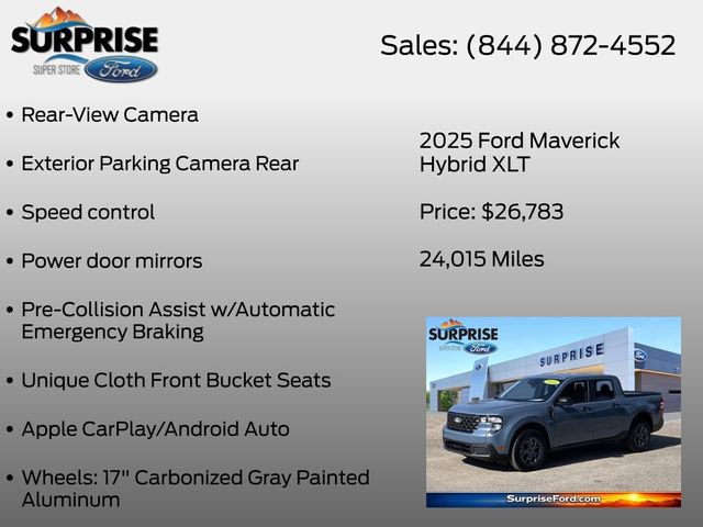 Certified 2025 Ford Maverick XLT FWD image 20
