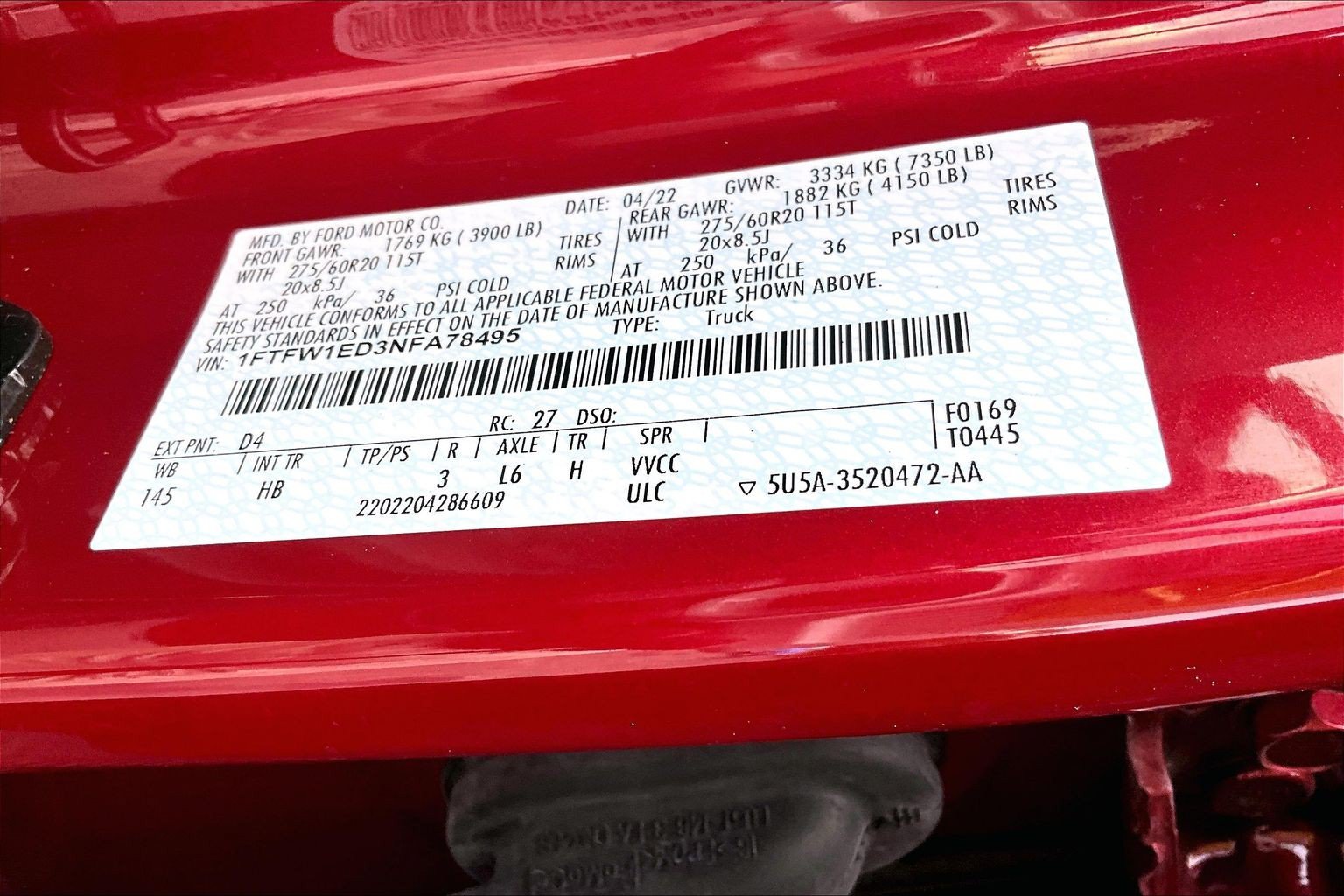 Certified 2022 Ford F150 Lariat AWD/4WD image 33