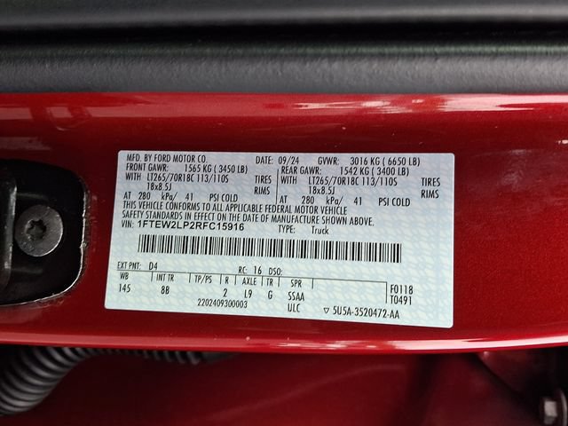 Certified 2024 Ford F150 STX w/ Equipment Group 201A FX4 AWD/4WD image 27