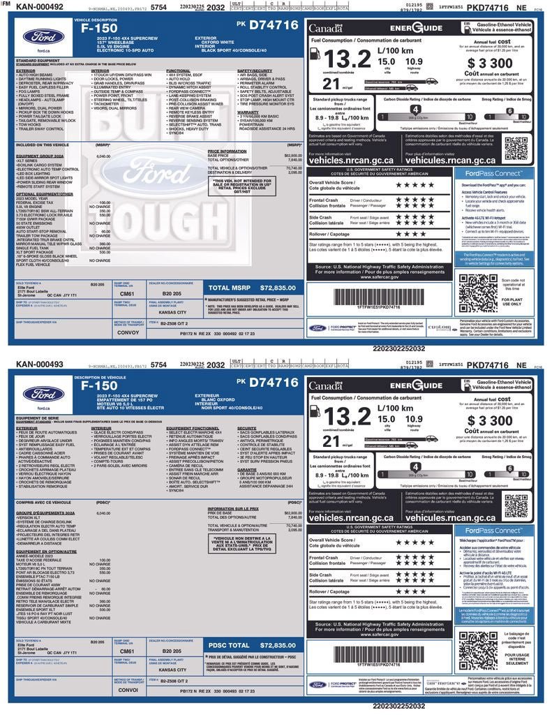 Certified 2023 Ford F150 XLT w/ Equipment Group 302A High AWD/4WD image 35