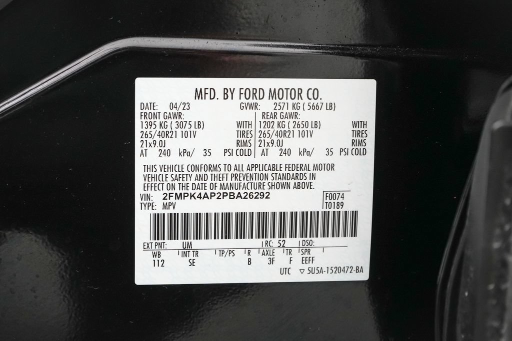 Certified 2023 Ford Edge ST w/ Equipment Group 401A AWD/4WD image 31
