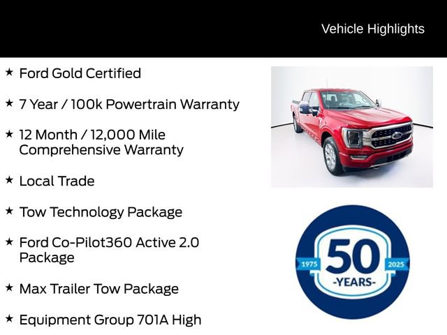 Certified 2021 Ford F150 Platinum w/ Equipment Group 701A High AWD/4WD image 6