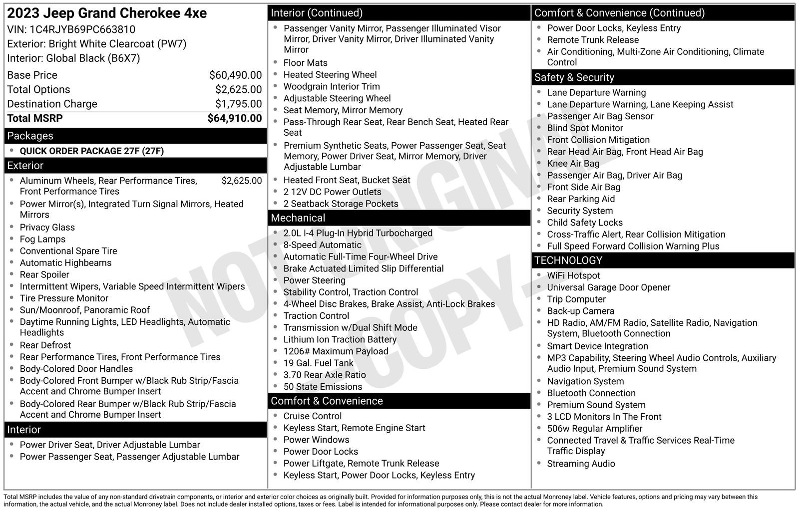 Used 2023 Jeep Grand Cherokee 4WD 4xe image 39