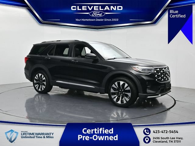 Certified 2025 Ford Explorer Platinum w/ LUX Leather Package