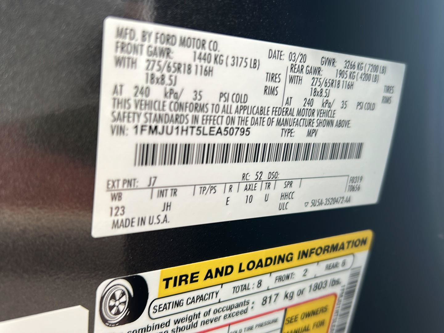 Certified 2020 Ford Expedition XLT RWD image 33