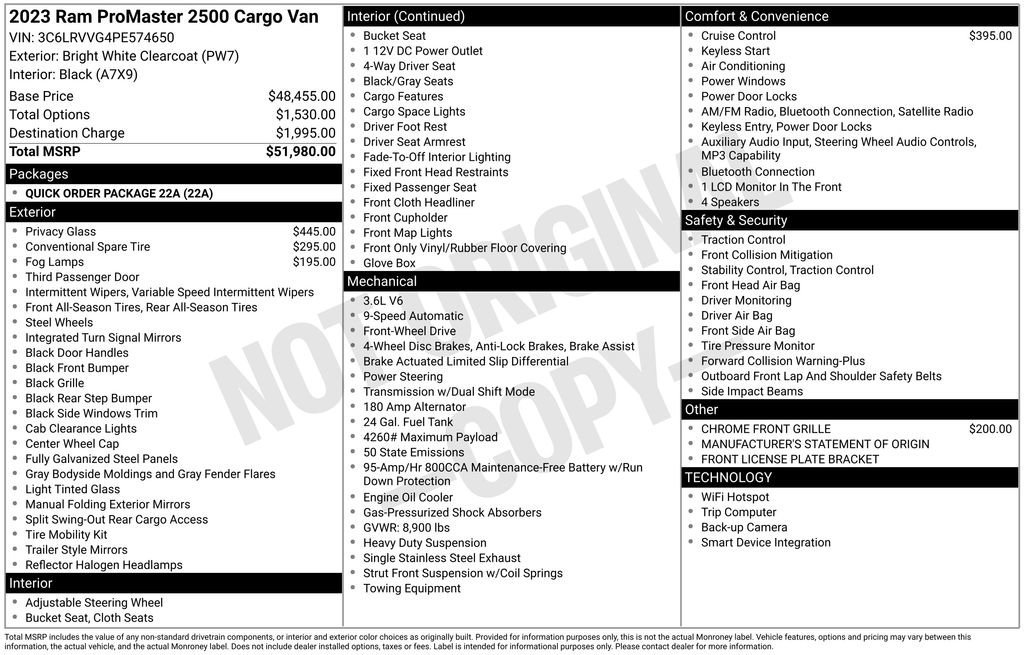 Used 2023 RAM ProMaster 2500 FWD image 10