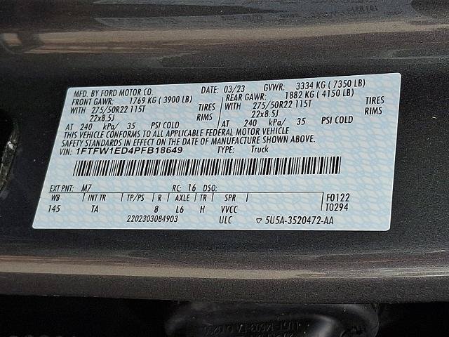 Certified 2023 Ford F150 Limited AWD/4WD image 28