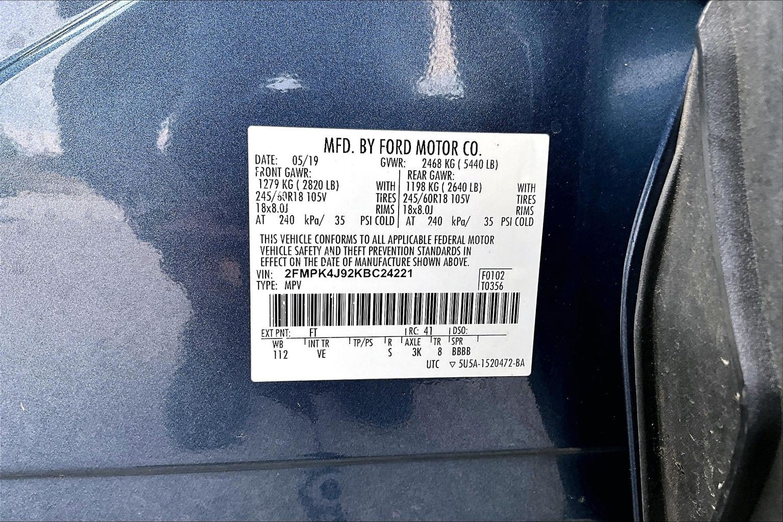 Certified 2019 Ford Edge SEL w/ Equipment Group 201A AWD/4WD image 19